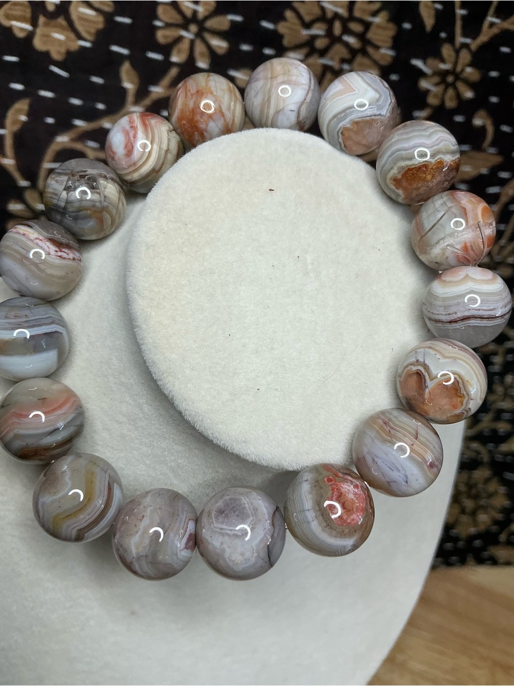 Mexican Crazy Lace Agate 13mm